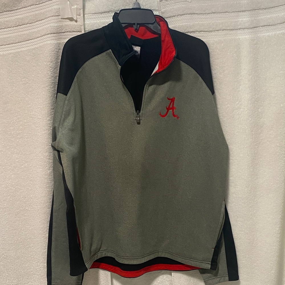 GEN2 Alabama Black Grey Pullover with Red Collar XXL SS1 with pockets